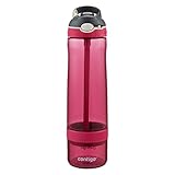 Contigo AUTOSPOUT Straw Ashland Water Bottle with Infuser, 26 oz., Very Berry