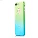 Ai-case C-134 Ultra Thin Full Body Coverage Protection Soft PC, Dual Layer, Slim Fit Case with Tempered Glass Screen Protector for iPhone 7 Plus - Green