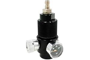 Vavoger Paintball PCP Airsoft CO2 Tank Cylinder Regulator & Adapter DIY Kit Adjustable Range 0~200psi