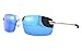 Dreamviva Polarized Mirror Sunglasses Metal Frame Anti-Glare UV400 Protection Full Mirrored Lens Eyewear for Men Blue Lens