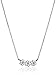 Amazon Collection Sterling Silver Flower Necklace and Earrings Jewelry Set, 18