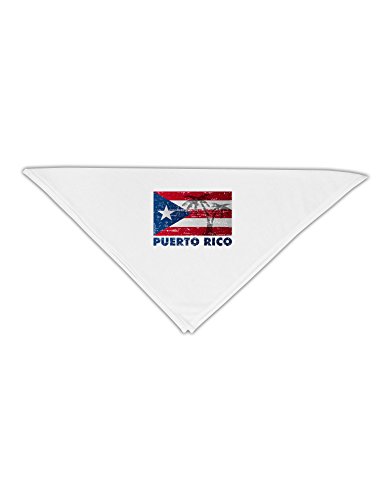 TooLoud Distressed Puerto Rico Flag Adult 19" Square Bandana