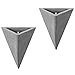 MyGift Modern Triangle Shaped Wall Mounted Cement Planters, Set of 2thumb 3