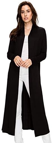 EttelLut Long Lightweight Wrap Cardigans Sweaters Open Front Regular Plus Size
