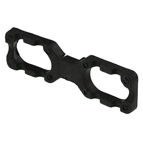 Terrassendielen-Abstandshalter 6 mm Höhe, Wellenform, PVC Schwarz (4 mm Fugenbreite), 100 Stück – Bild 3
