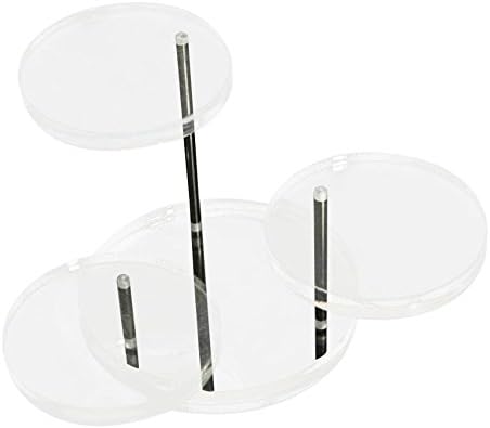Fine Jewelry Acrylic Display Stand Tower Bracelets Ring Art Plexiglass (Clear)
