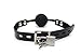 Gag - Soft Silicone Ball Gag - The Beginner Gifts for Bondage Restraints(black)