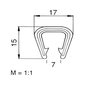 Kantenschutz 2189 KS 9-12/3 m Kantenschutz, Schwarz EUTRAS extra breit – Bild 3