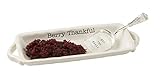 Mud Pie Cranberry Dish Set, White