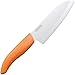 Kyocera color kitchen series ceramic knife santoku type orange FKR-140OR