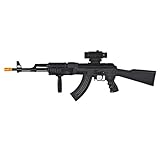 1/1 Scale Realistic Looking Toy AK-47 Machine Gun Toy Guns for Kids with Firing Sounds, Lights and Vibrations