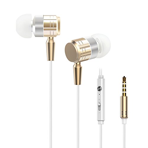 G-Cord In-Ear Headphones with Mic and Volume Control for iPhone, iPad, iPod, Android Smartphones, MP3 Players, Tablets, Computers