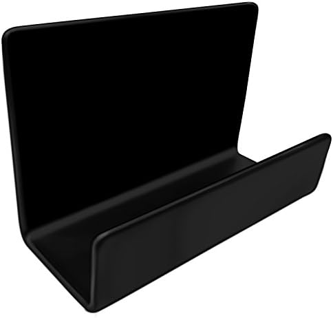 Apor Full Stainless Steel Office Business Card Holder Name Card Display (Black)