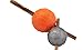 Outward Hound Planet Dog Orbee-Tuff Diamond Plate Silver Treat-Dispensing Dog Toy, Large