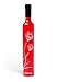 Vinrella Bottle Umbrellas | Compact, Light, No Drip, Fun Gift, Manual, Waterproof, Anti-UV | Small Folding Bottle Umbrella for Rain (Wine Bottle, Peacock Red)
