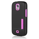 Incipio Sa-322 Silicrylic for Samsung Relay 4G - 1 Pack - Retail Packaging - Black/Neon Pink