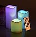 Primacc Flameless Candles LED Battery Operated Lights With 18 Keys Remote Timer