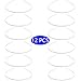 Amigotiger Metal Headbands for Women DIY Craft Costumes Silver Blank Wire Frame Hair Gauge Tiara Base Head Band Pack of 12