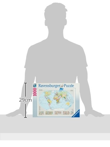 Ravensburger 15652 Political World Map - 1000 Piece Puzzle Puzzle