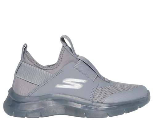 Skechers Boys' Skech Fast Ice, Grey, 12 Little Kid