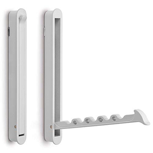 Modern Folding Hook ZILLY to Embed White HxW 140 x 16 mm Borehole Spacing 128 mm Clothes Rack Coat Hook from SO-TECHยฎ