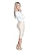 Esteez Pencil Skirt for Women Stretchy Silky Figure Flattering Knee Skirt