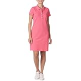 nautica women's easy classic short sleeve stretch cotton polo dress Short Sleeve Striped Polo Dress