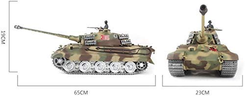 XHH Panzer Modell 1/16 Modell Tiger King Metalltank RC Funkgesteuerter Panzer Metallspur Sound Deutsch 2,4 GHz… – Bild 4