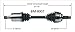 SurTrack BM-8007 CV Axle Shaft