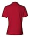 Jerzees Women's 4 Pearl Buttons Collar Polo Shirt, Small, True Red