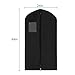 Mobo Black Garment Bags , Handing Suit Cover (set of 10) , 44 X 24 Inches Washable Anti-Moth Protector With Full Zipper and Clear Widow for Storage and Travel of Suit , Dresses and Coat