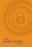 Internet Password Logbook Large Print: 6x9 Password Book Organizer with Tabs | Orange Design by 