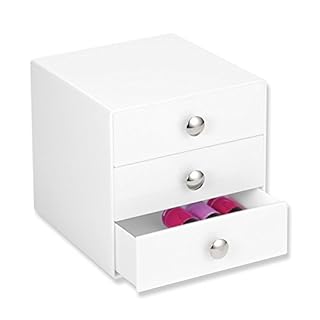 Idesign 3 Drawer Plastic Vanity Organizer Compact Storage