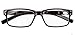 Eyekepper Vintage Reading Glasses for Men - 5 Pack Spring Hinges Classic Readers - Black Frame +2.50