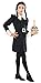 Addams Family Child's Wednesday Addams Costume, Small, Black/White