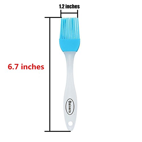 Daixers Silicone Basting Pastry & BBQ Brushes (Set of 5, Colorful) Durable, Attractive, Heat Resistant Kitchen Utensils Dishwasher Safe Soft and Flexible Essential Cooking Gadget, Bakeware Tool - Thumbnail 2