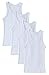 Sportoli Boys Ultra Soft 100% Cotton White Tank Top Undershirts - Size 3/4