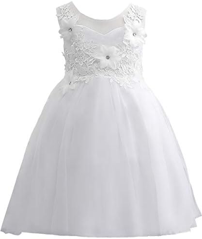 Flower Girl Evening Dresses Cute Kids Lace Pageant Ball Gowns