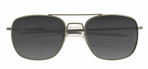 HUMVEE HMV-52B-OD Polarized Bayonette Style Military Sunglasses with Gray Lenses and Olive Drab Frame, 52mm