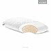 MALOUF Shredded Latex Pillow with 100 Percent Natural Cotton Cover – Sustainable Materials – Quick Loft Recovery – King