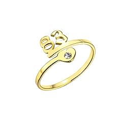 RUXIANG Customize Year Age Cute Ring for Women Girl