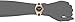 XOXO Women's XO5473 Rose Gold Tone and Black Epoxy Bracelet Watch