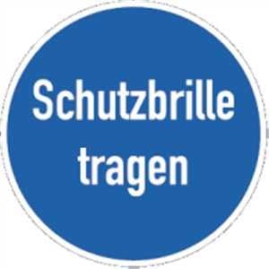 Schild Schutzbrille Tragen 20cm O Alu Amazon De Baumarkt