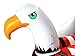 SWIMLINE ORIGINAL 90700 Patriotic Americana Eagle Pool Float | Oversized Ride-On Raft with Stable Design | Lounge Floatie Ideal for Summer Gatherings & Poolside Relaxation