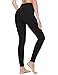 BALEAF Leggings for Women with Pockets Tummy Control Compression Workout Athletic Running High Waisted Yoga Pants Black S