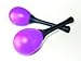 Add Life To The Party! 12 Two Toned Neon and Black Maracas, Colorful Party Favors, Noisemaker Birthday Party Supplies, 4