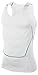 LANBAOSI Men's Breathable Sport Vest Sleeveless Compression Tank Top White Large