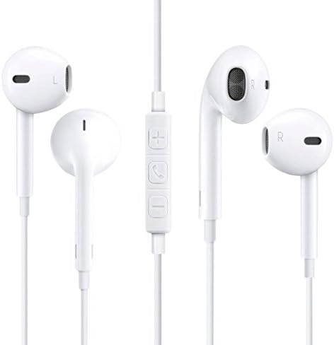 Flowsellers Earphones with Microphone Premium Earbuds Stereo Headphones / 3.5MM AUX / Noise Isolating Headset / Sweat Proof with Bonus Carry