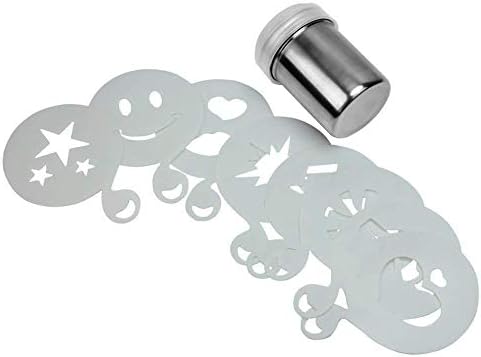 Stainless Chocolate Shaker Icing Sugar Coffee Sprinkler Sprinkles Sifter Mesh Top with Stay Fresh System Lid