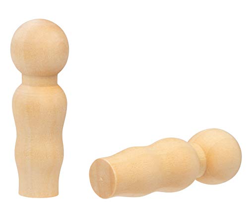 5 Peg+Dolls+Unfinished+Painting+Decoration